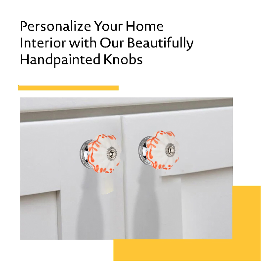 Mascot Hardware Floral 1-2/3 in. Orange Melon Drawer Cabinet Knob