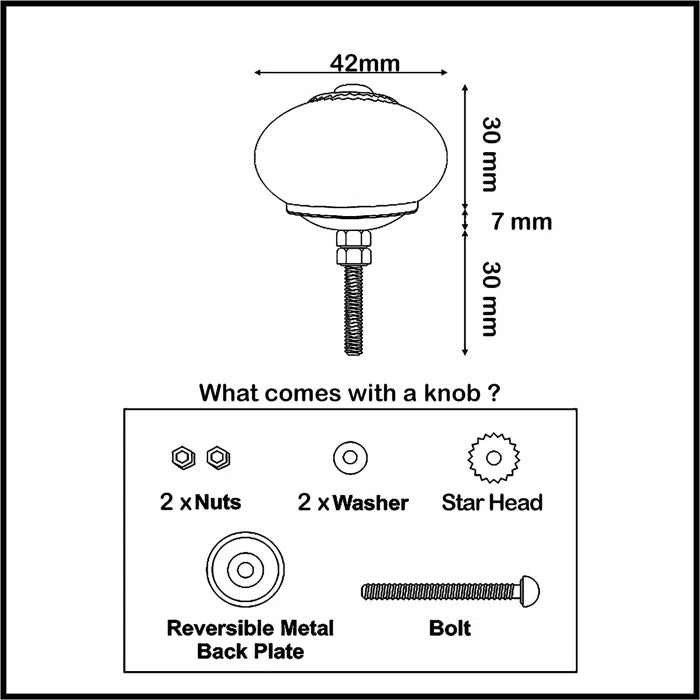 Mascot Hardware Leafy Washed 1-1/2 in. Blue Cabinet Knob (Pack of 10)