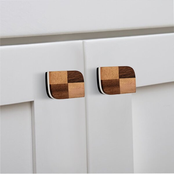 Mascot Hardware Wave 1-7/9 in. Checkered Drawer Cabinet Knob