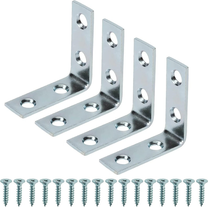 Mascot Hardware Zinc-Plated Corner Brace (4-Pack)-(20-Pack)