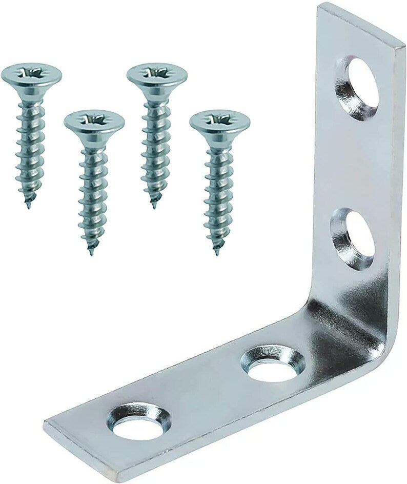 Mascot Hardware Zinc-Plated Corner Brace (4-Pack)-(20-Pack)