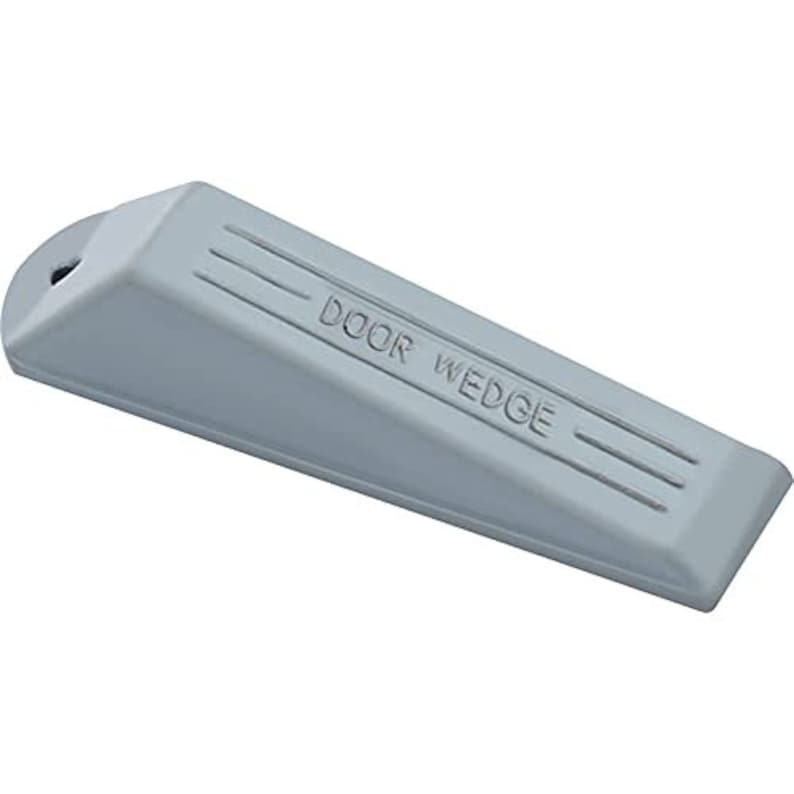 Mascot Hardware Grey Rubber 5-1/3 in. Door Stop Wedge
