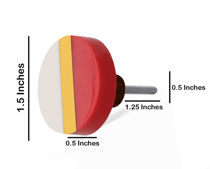 Mascot Hardware Fusion 1-1/2 in. Center Bar & Carmine Drawer Cabinet Knob