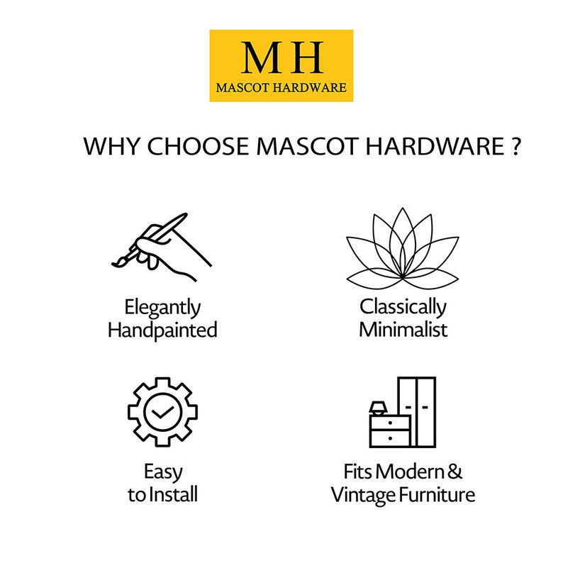Mascot Hardware 1-3/5 in. Grey Design Cabinet Knob (Pack of 10)