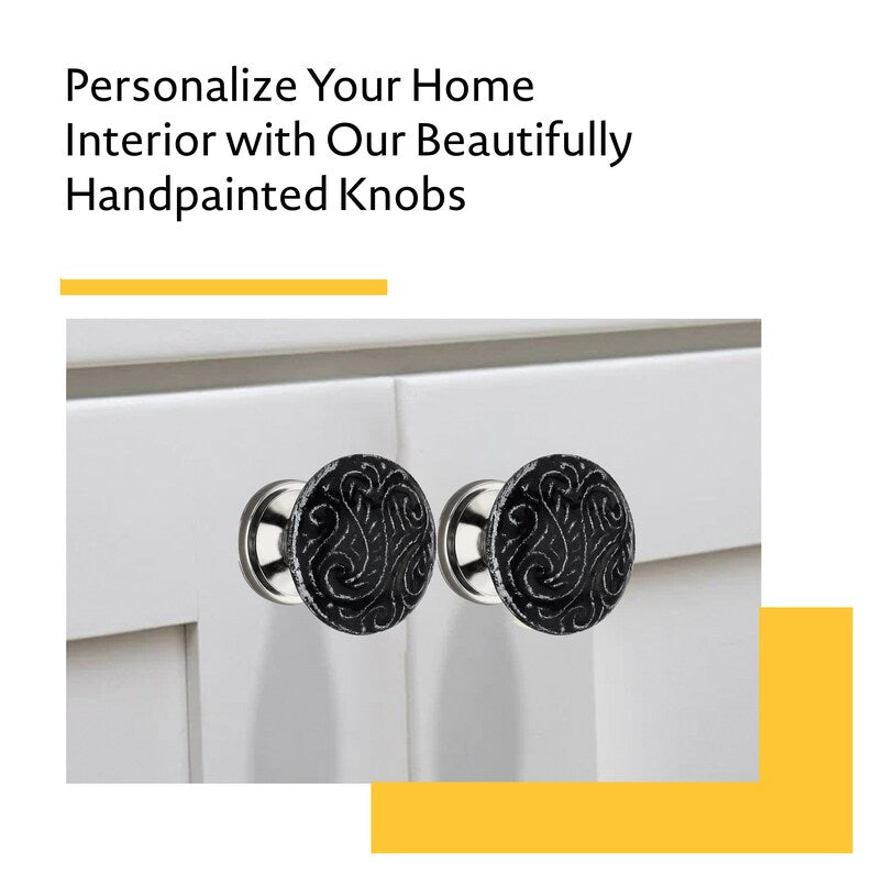 Mascot Hardware Designer Waves 1.30 in. Round Drawer Cabinet Knob