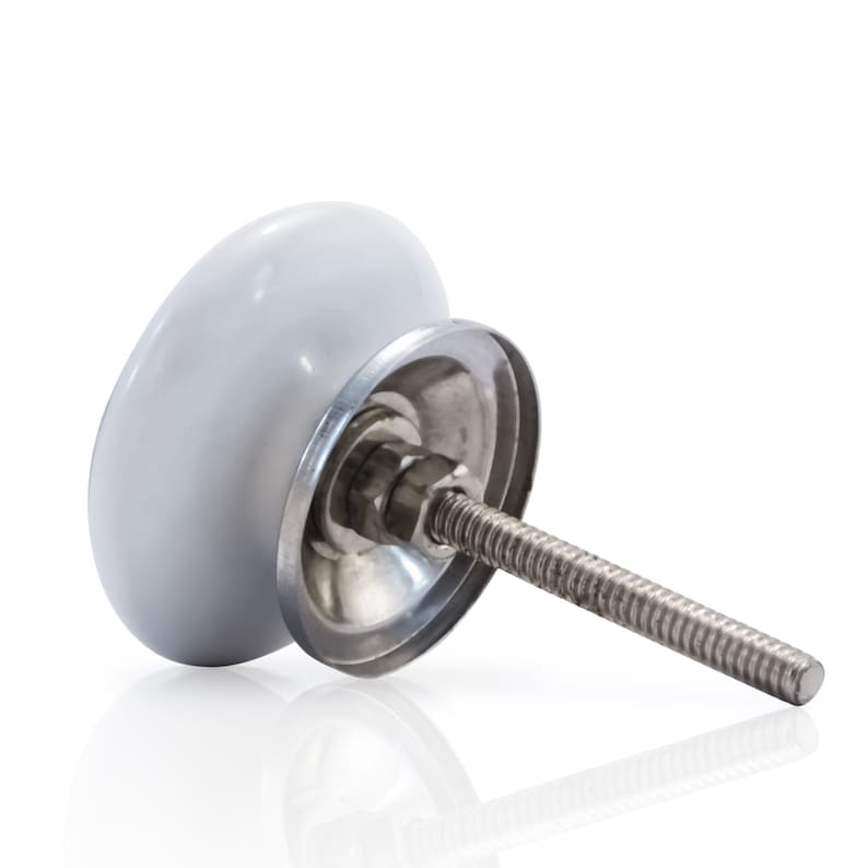 Mascot Hardware Tile Pattern 1-3/5 in. Grey Drawer Cabinet Knob