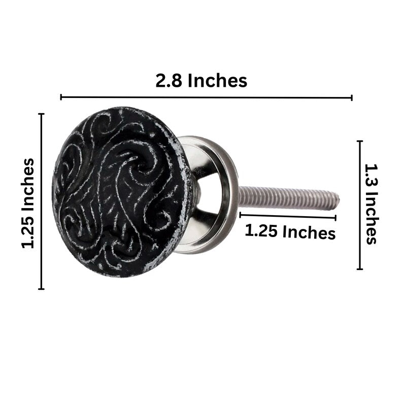 Mascot Hardware Designer Waves 1.30 in. Round Drawer Cabinet Knob