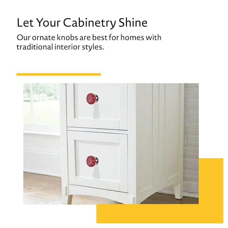 Mascot Hardware Aster 1-3/5 in. Maroon Drawer Cabinet Knob