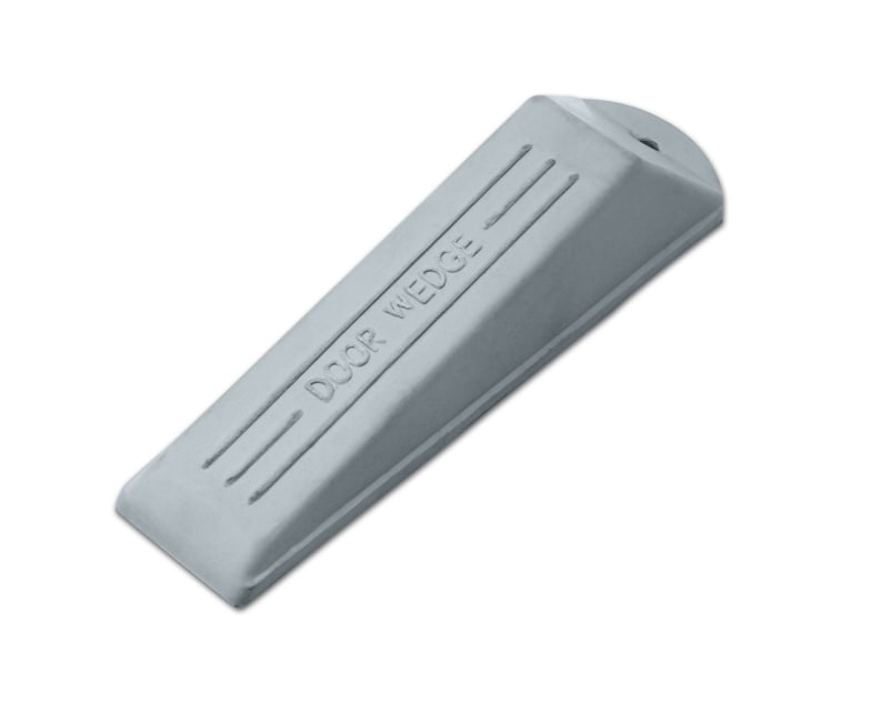Mascot Hardware Grey Rubber 5-1/3 in. Door Stop Wedge