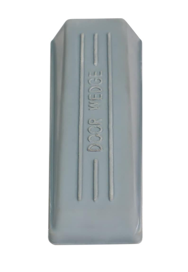 Mascot Hardware Grey Rubber 5-1/3 in. Door Stop Wedge