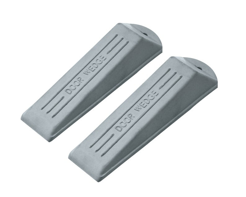Mascot Hardware Grey Rubber 5-1/3 in. Door Stop Wedge