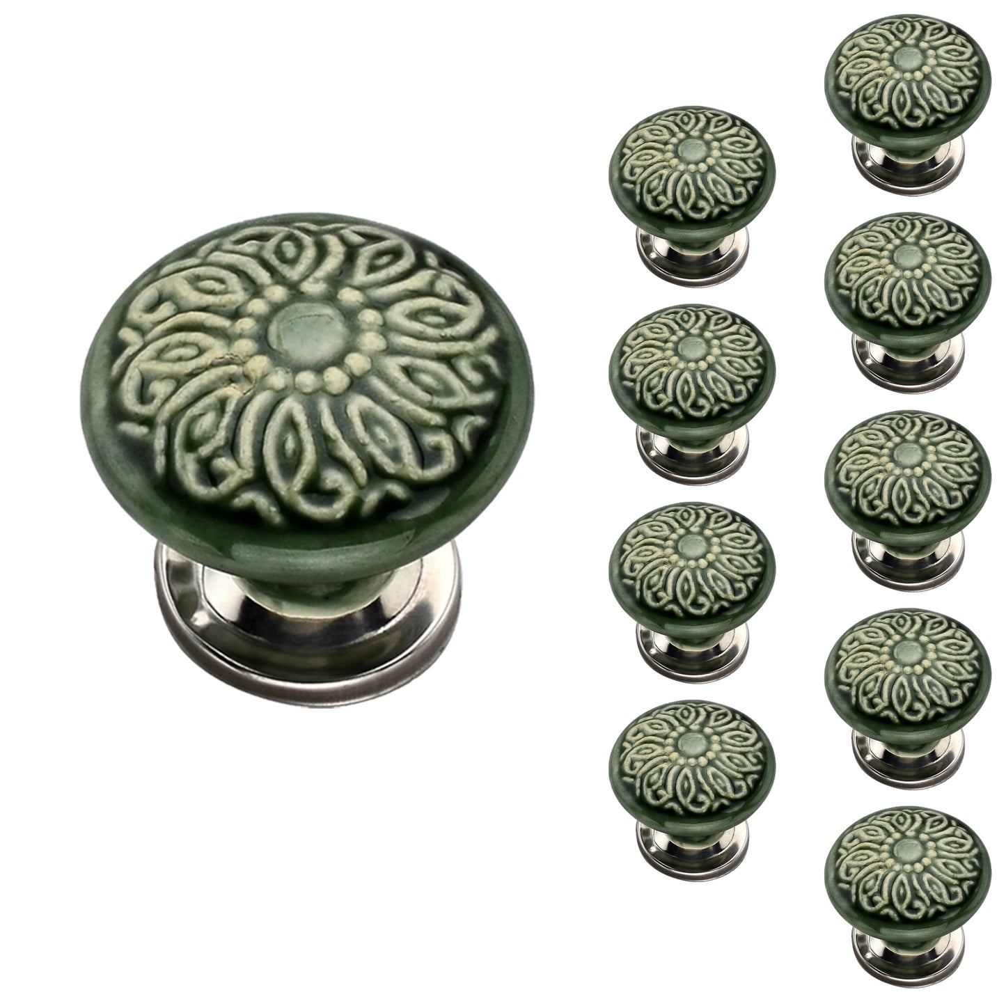 Mascot Hardware Intricate 1-4/7 in. Mushroom Cabinet Knob (Pack of 10)