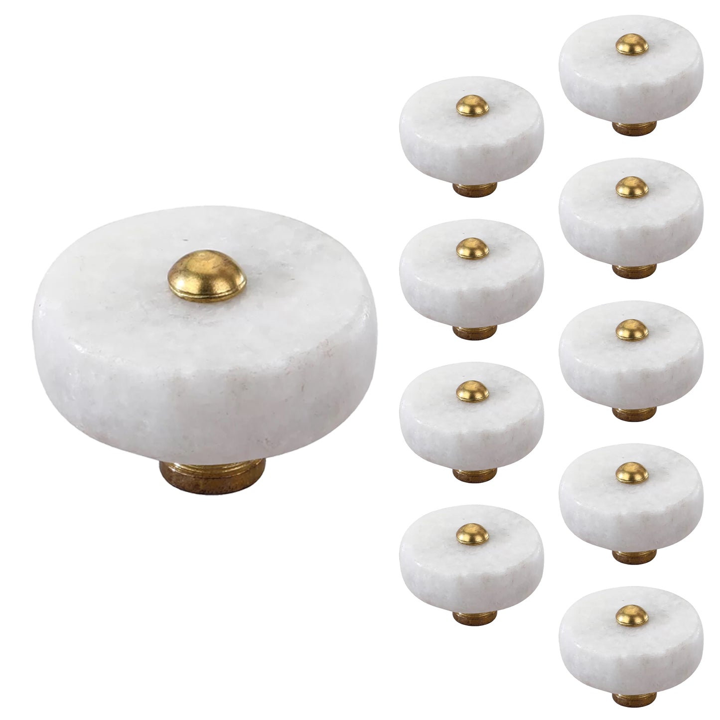 Mascot Hardware Tacoma 1-1/2 in. Textured Marble Cabinet Knob (Pack of 10)