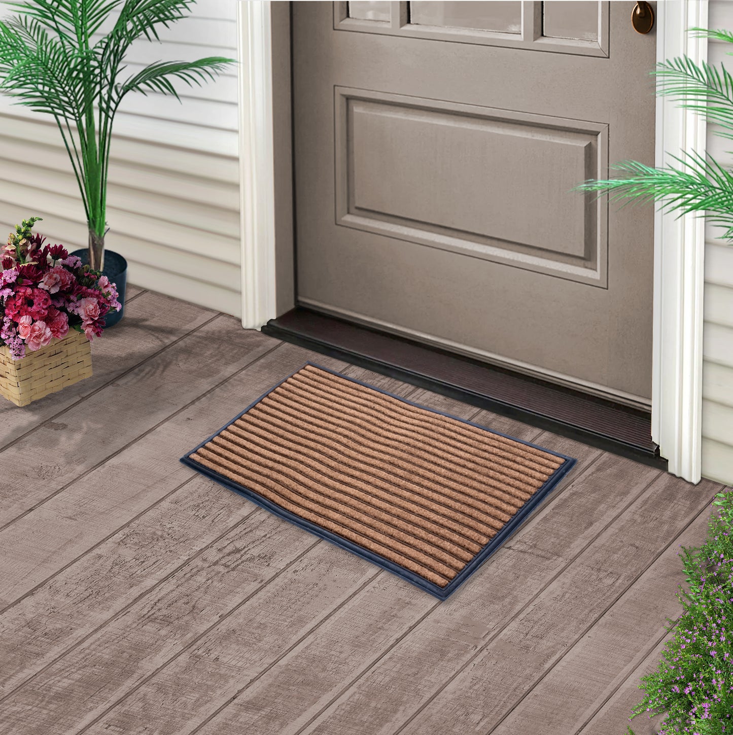 Heavy Duty Traffic Guard Doormat, 30'' x 18'' Indoor/Outdoor Doormat