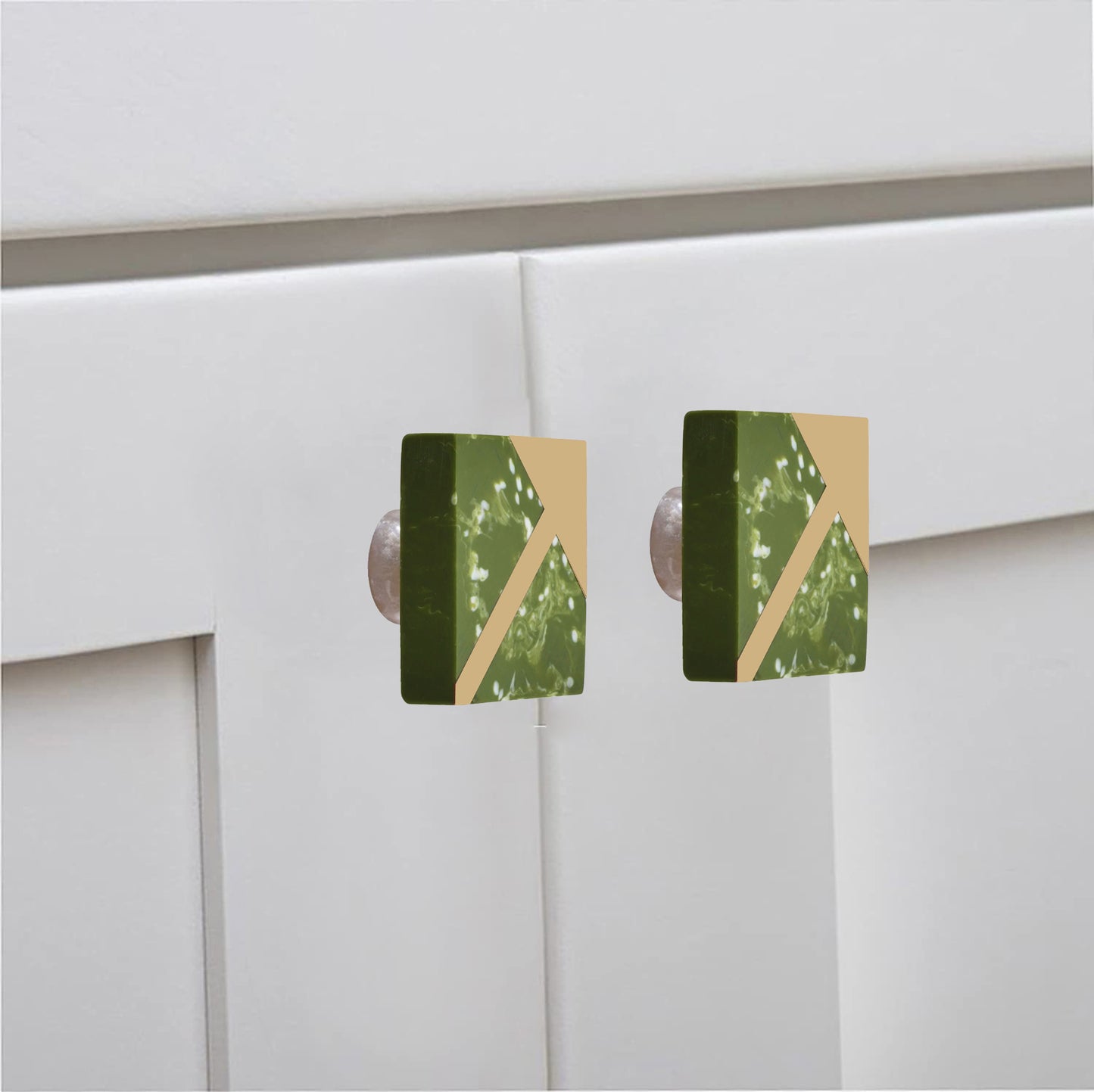Mascot Hardware Garden Grove 1-1/2 in. Green Cabinet Knob (Pack of 10)