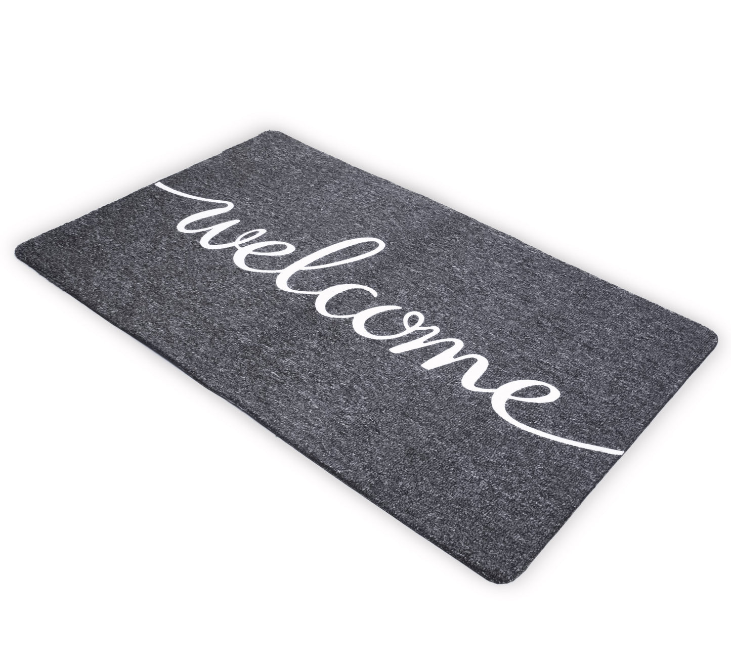 Welcome Mats, 30" x 18" Outdoor/Indoor Non-Slip Doormat for Entryway