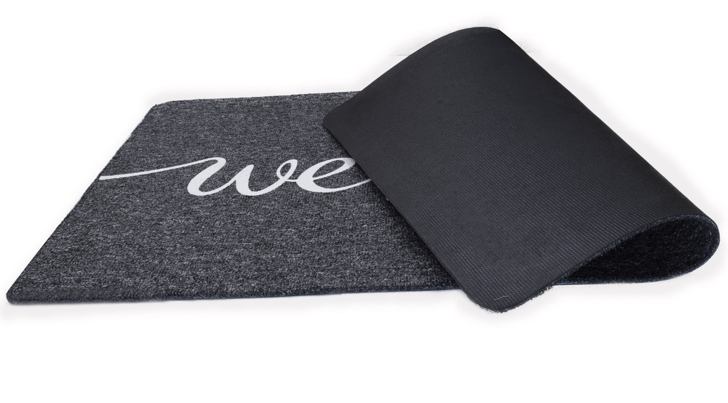 Welcome Mats, 30" x 18" Outdoor/Indoor Non-Slip Doormat for Entryway