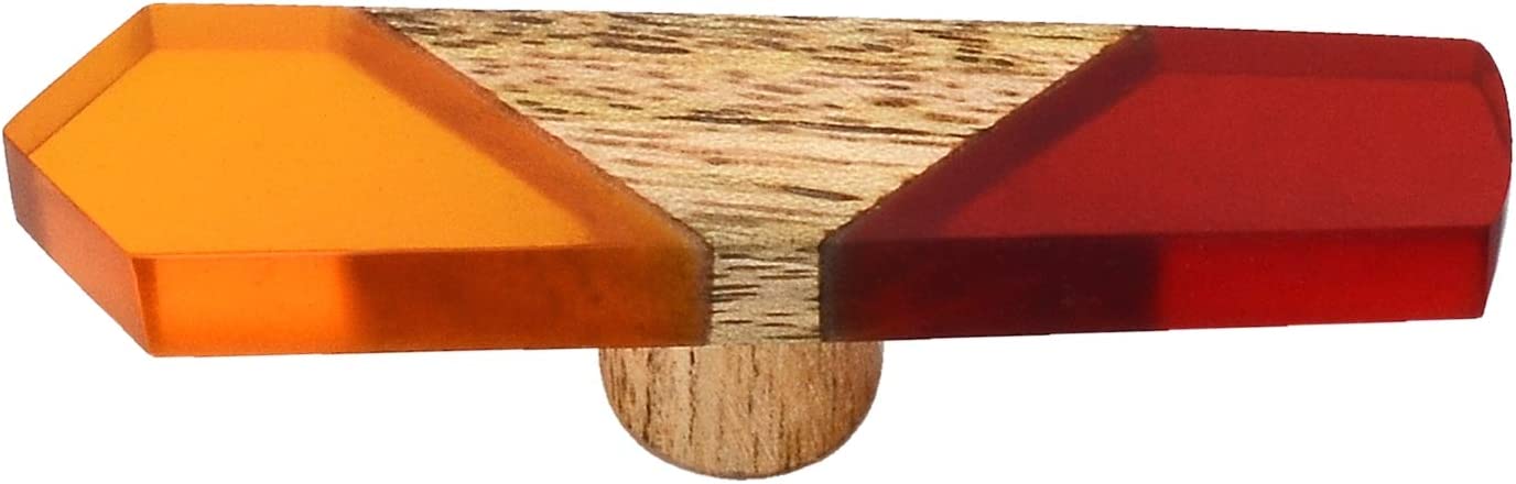 Mascot Hardware Fusion 2-7/8 in. Smoky Effect Resin & Wood Drawer Cabinet Knob
