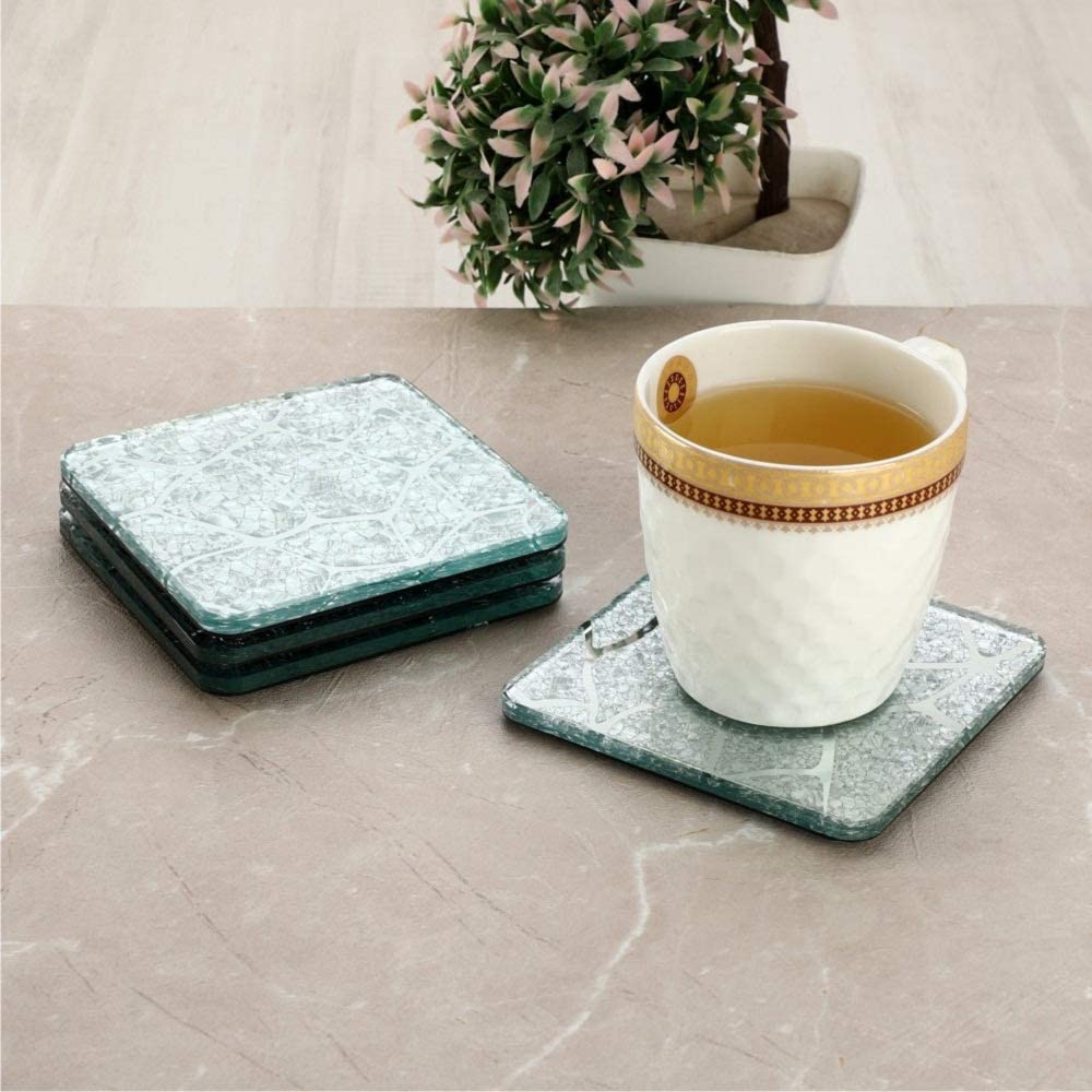 Mascot Hardware Designer Glass Coaster Set of 4