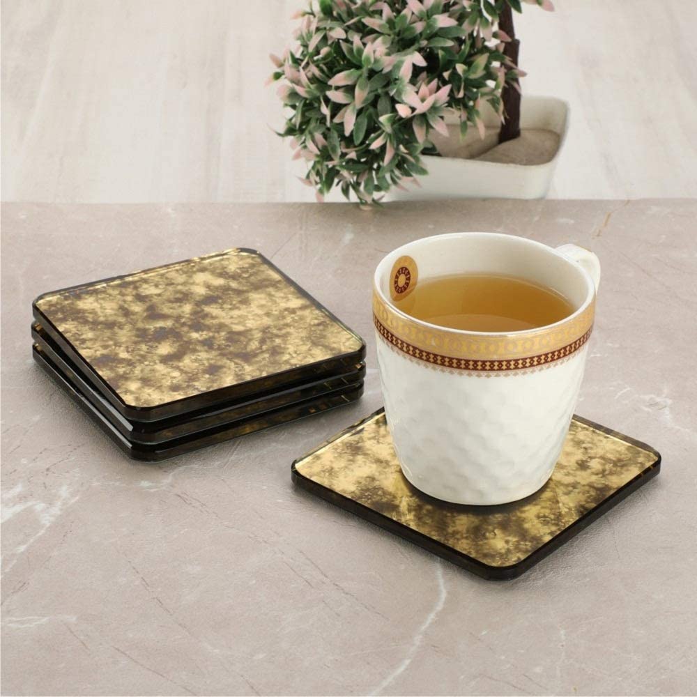 Mascot Hardware Designer Glass Coaster Set of 4