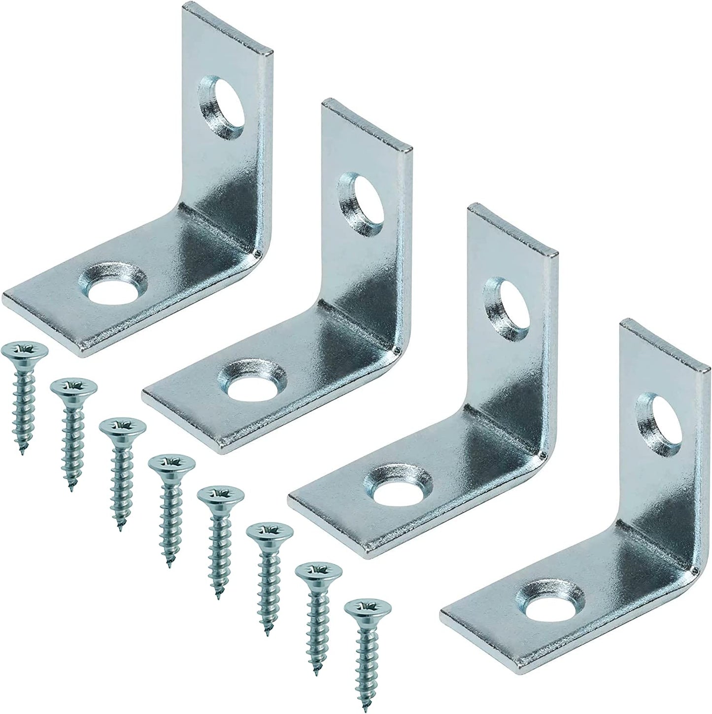 Mascot Hardware Zinc-Plated Corner Brace (4-Pack)-(20-Pack)