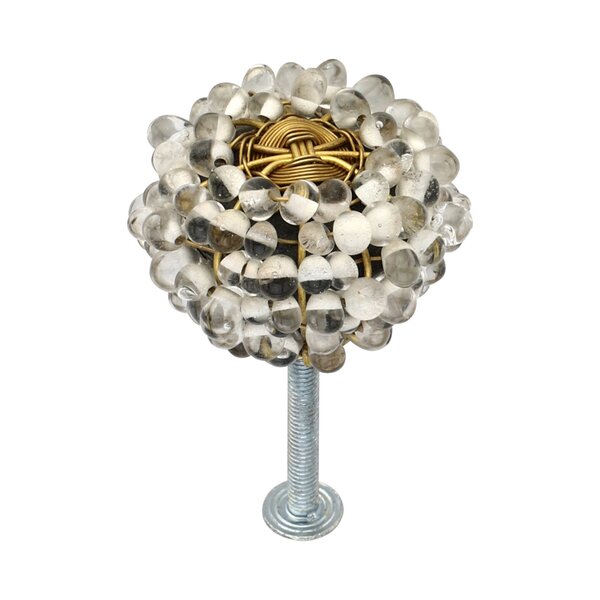 Mascot Hardware Beauty Art 1-3/8 in. Large Beads White Cabinet Knob