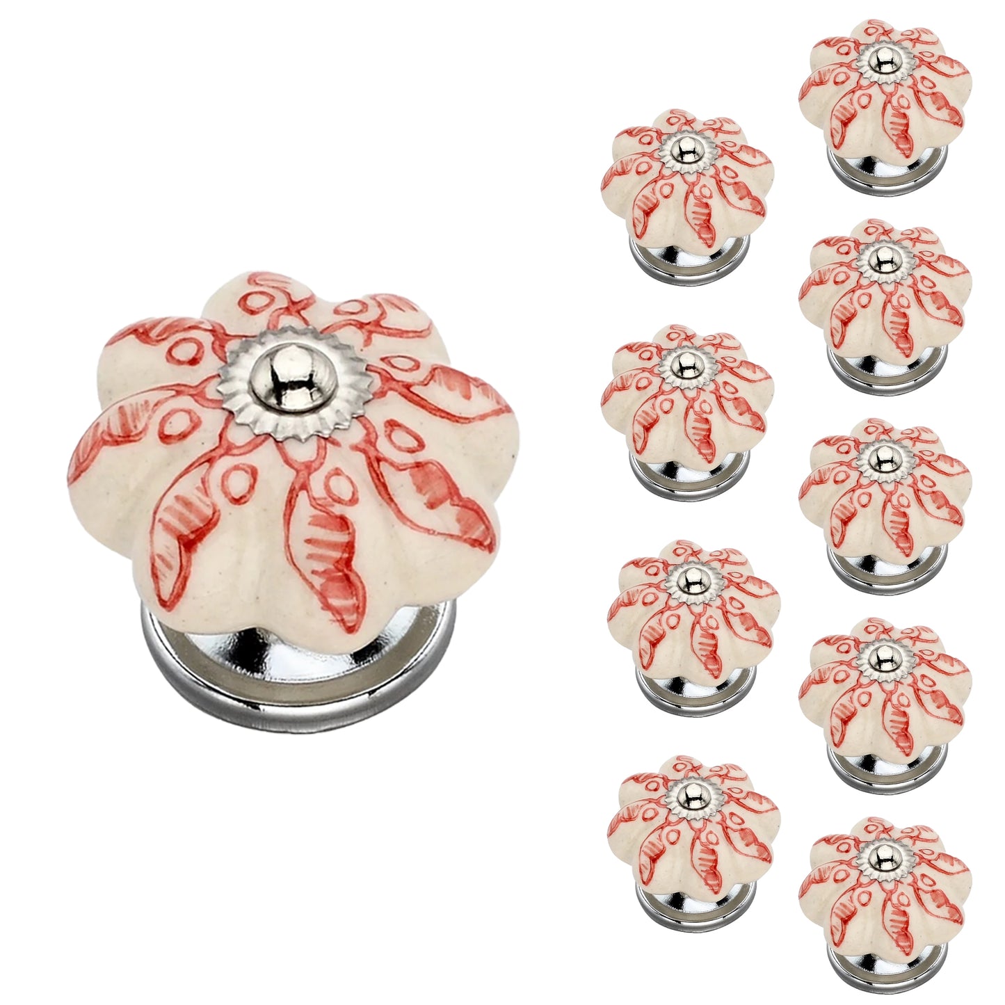 Mascot Hardware Nuovo Garnet 1-4/7 in. Red Drawer Cabinet Knob