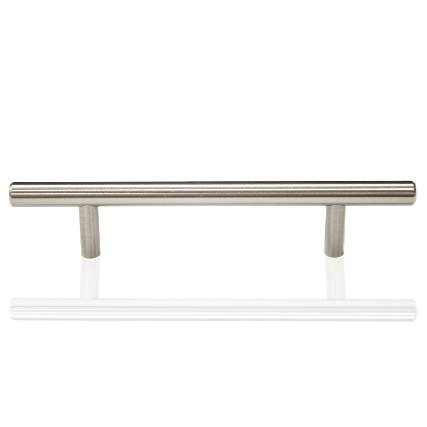 Round Bar 3-3/4 in. (96mm) Satin Nickel Drawer Pull (10-Pack)