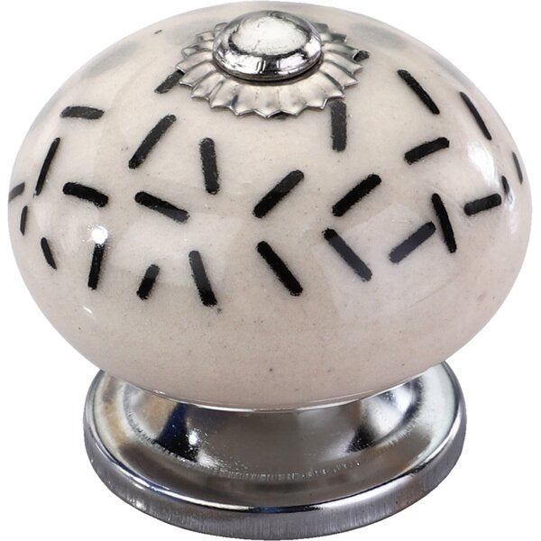 Mascot Hardware Charlotte 1-3/5 in. Dotted Blue Drawer Cabinet Knob