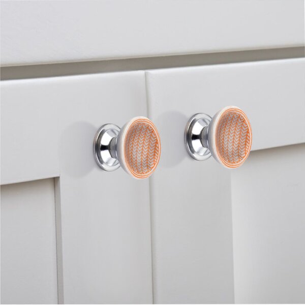 Mascot Hardware Arrow Pattern 1-4/7 in. Cupped Drawer Cabinet Knob