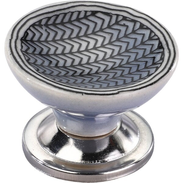 Mascot Hardware Arrow Pattern 1-4/7 in. Cupped Drawer Cabinet Knob