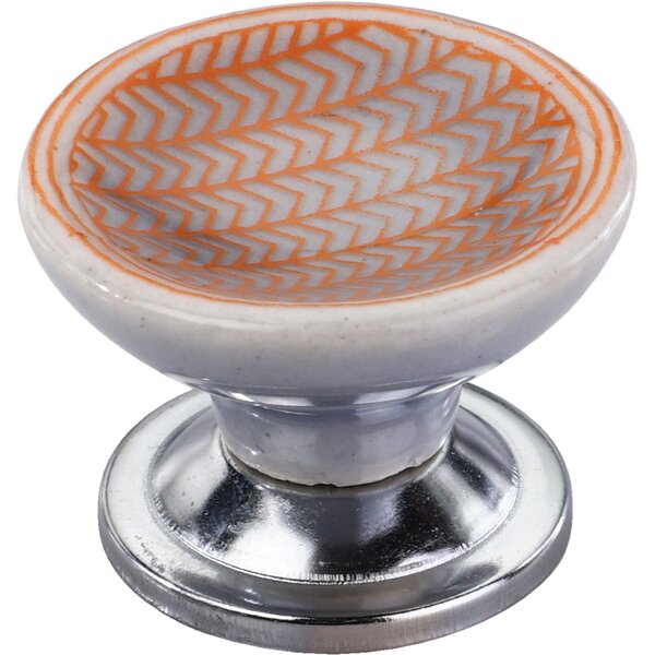 Mascot Hardware Arrow Pattern 1-4/7 in. Cupped Drawer Cabinet Knob