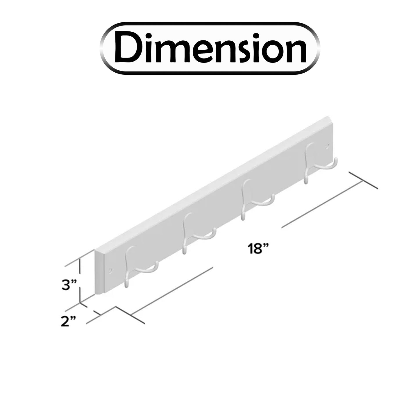 Cowgill 18'' Wide 4 - Hook Wall Mounted Coat Rack in White/Satin Nickel