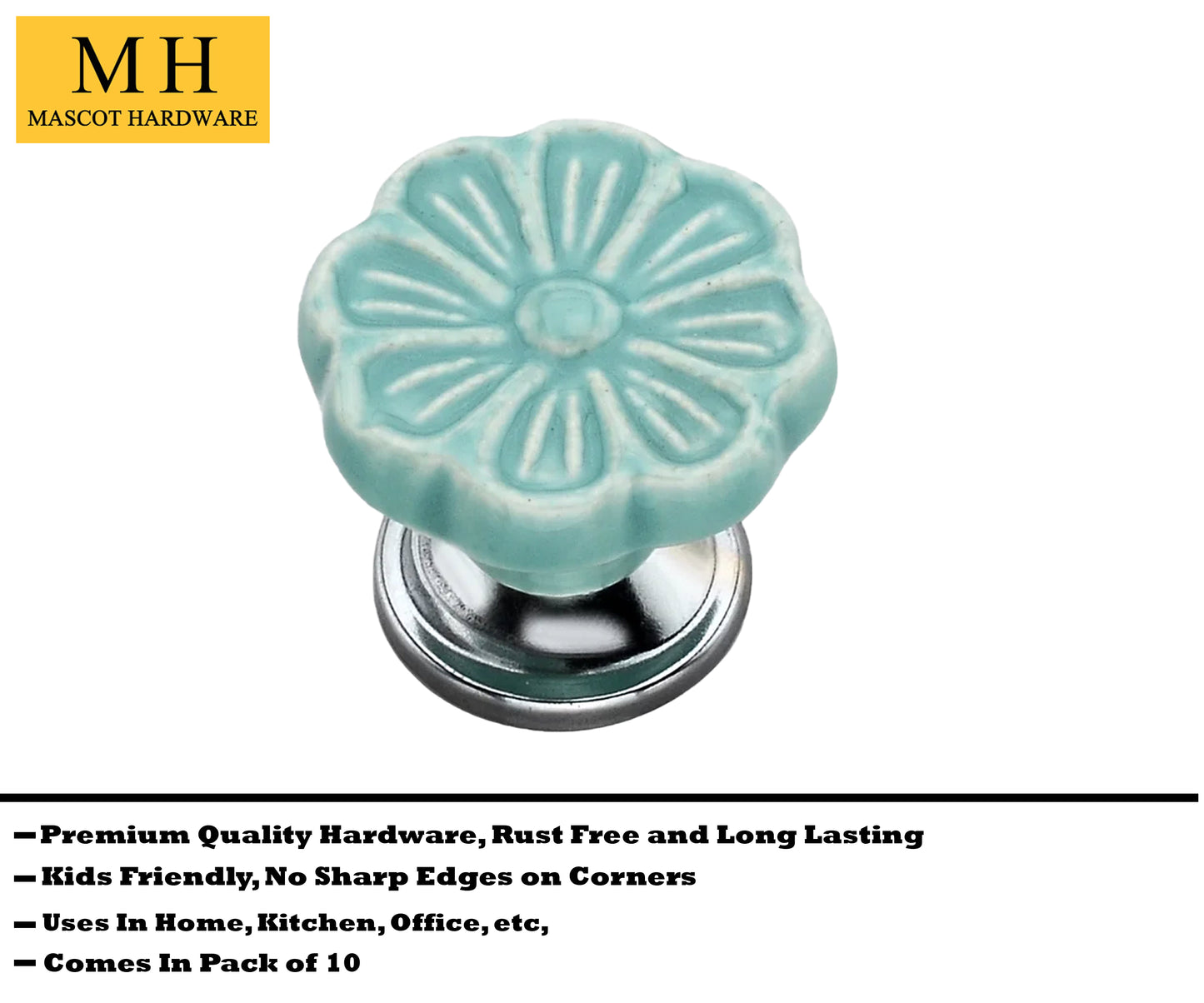 Mascot Hardware Anemone 1-4/7 in. Cabinet Knob (Pack of 10)