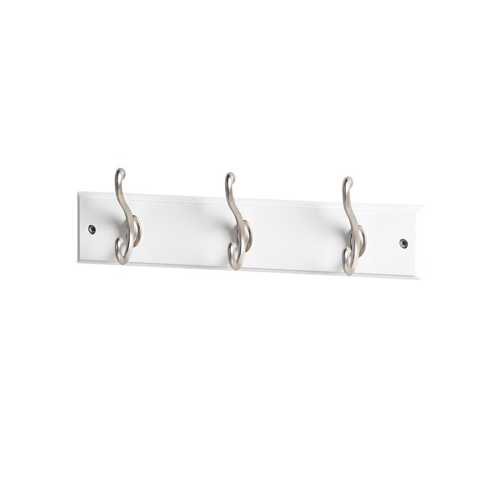 14'' Wide 3 - Hook Wall Mounted Coat Rack