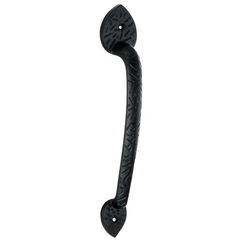 Hammered 10 in. Black Door Pull Handle