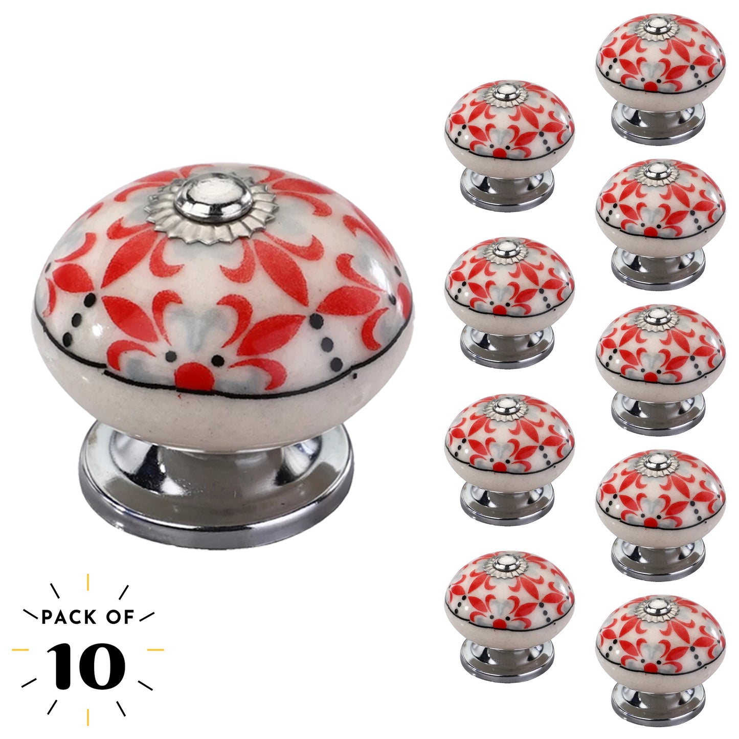 Mascot Hardware Fleur de Lis 1-3/5 in. Round Drawer Cabinet Knob