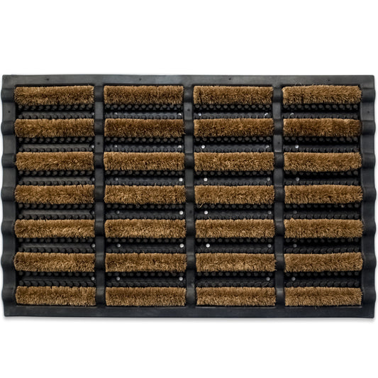 Coconut Natural Coir 24'' x 16'' Non-Slip Indoor/Outdoor Mat