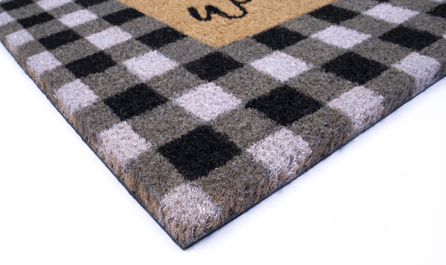 Welcome Natural Coir Non Slip 28 in. x 18 in. Indoor Outdoor Doormat