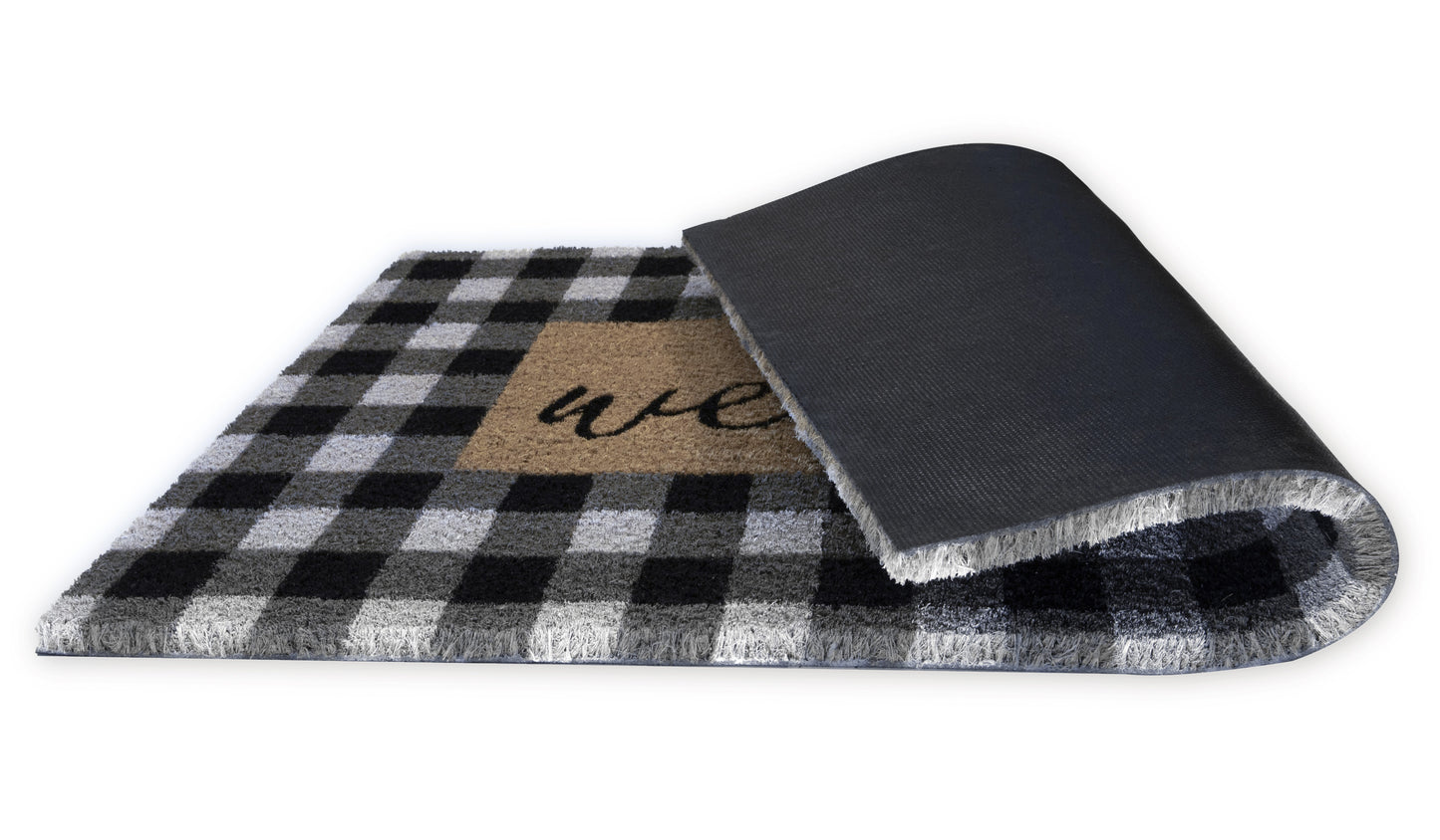 Welcome Natural Coir Non Slip 28 in. x 18 in. Indoor Outdoor Doormat