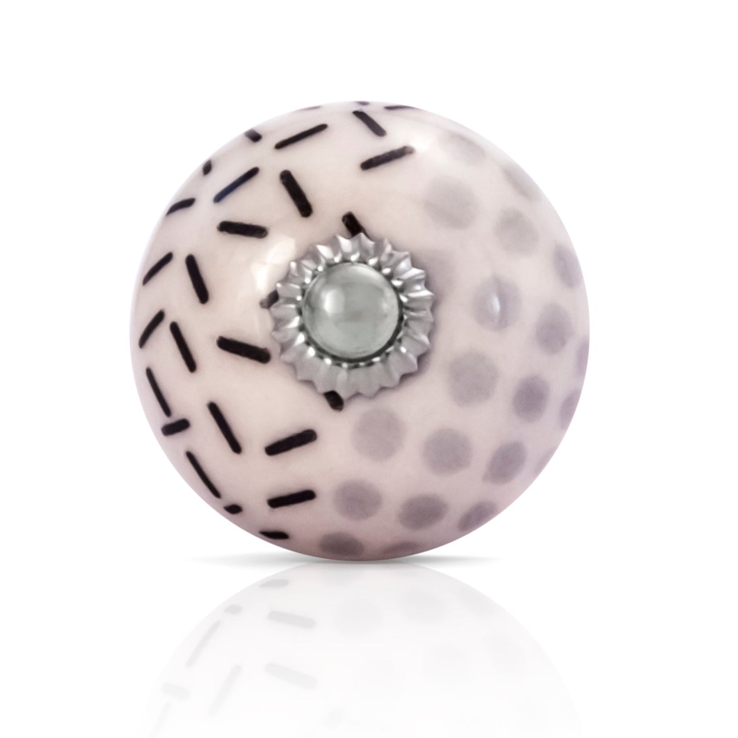 Mascot Hardware Charlotte 1-3/5 in. Dotted Blue Drawer Cabinet Knob