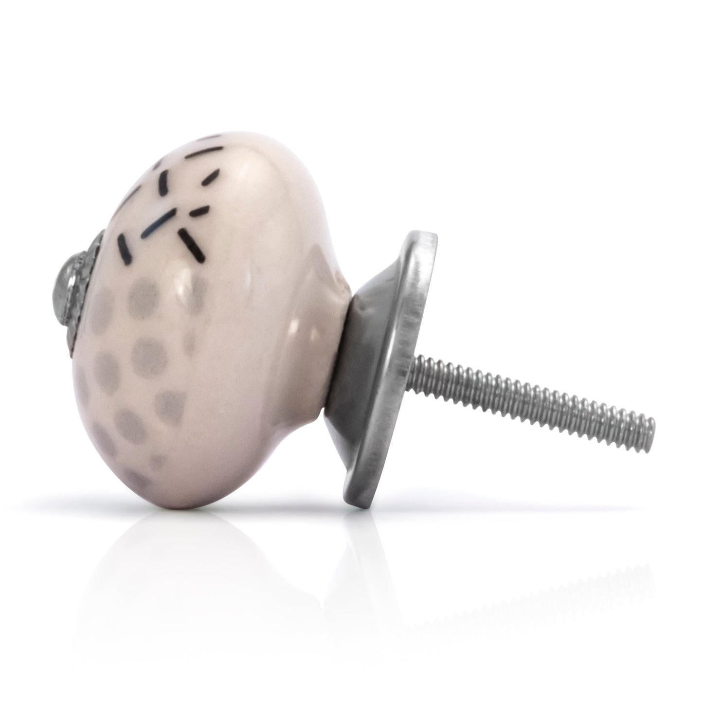 Mascot Hardware Charlotte 1-3/5 in. Dotted Blue Drawer Cabinet Knob