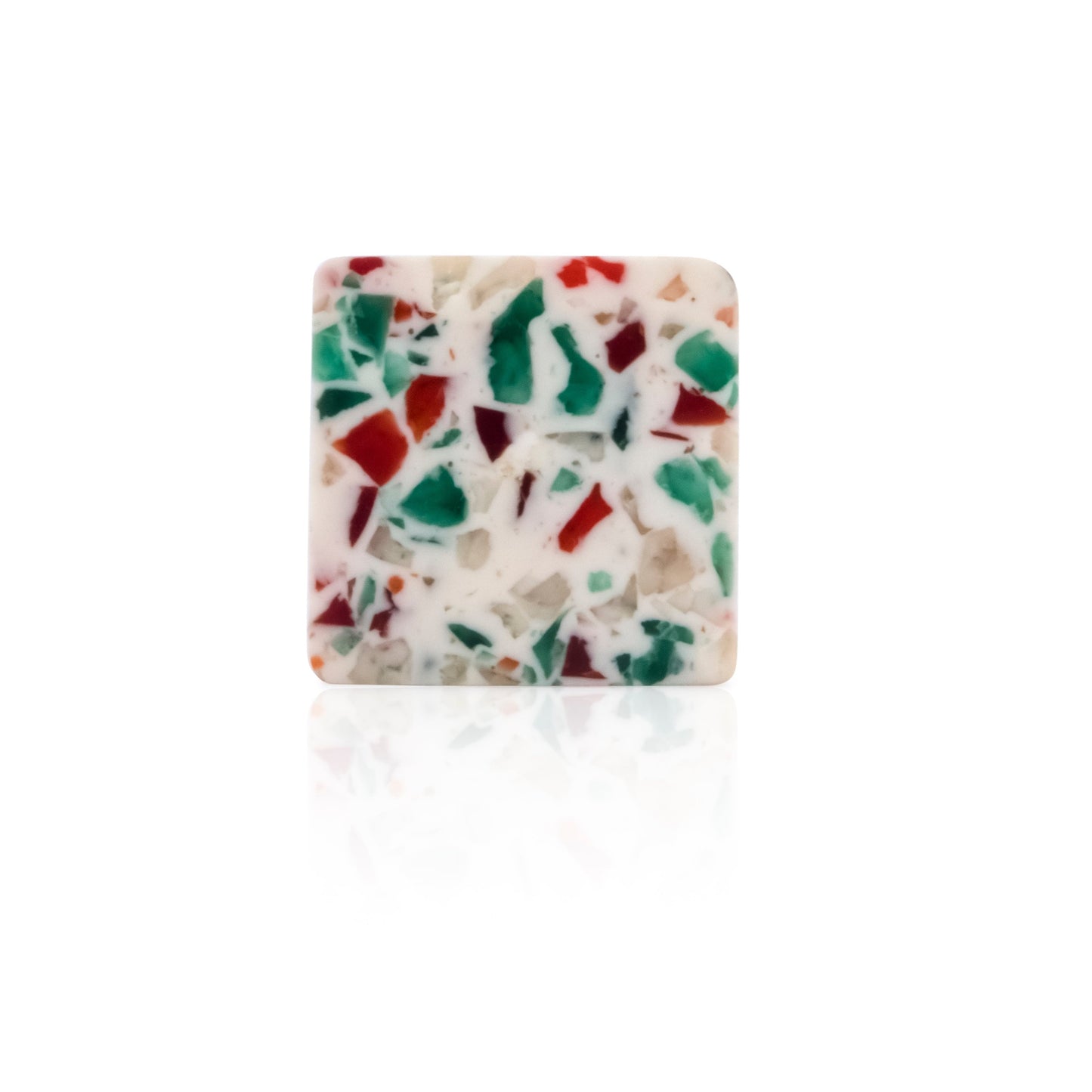 Mascot Hardware Springfield 1-1/2 in. Red & Green Chips Drawer Cabinet Knob