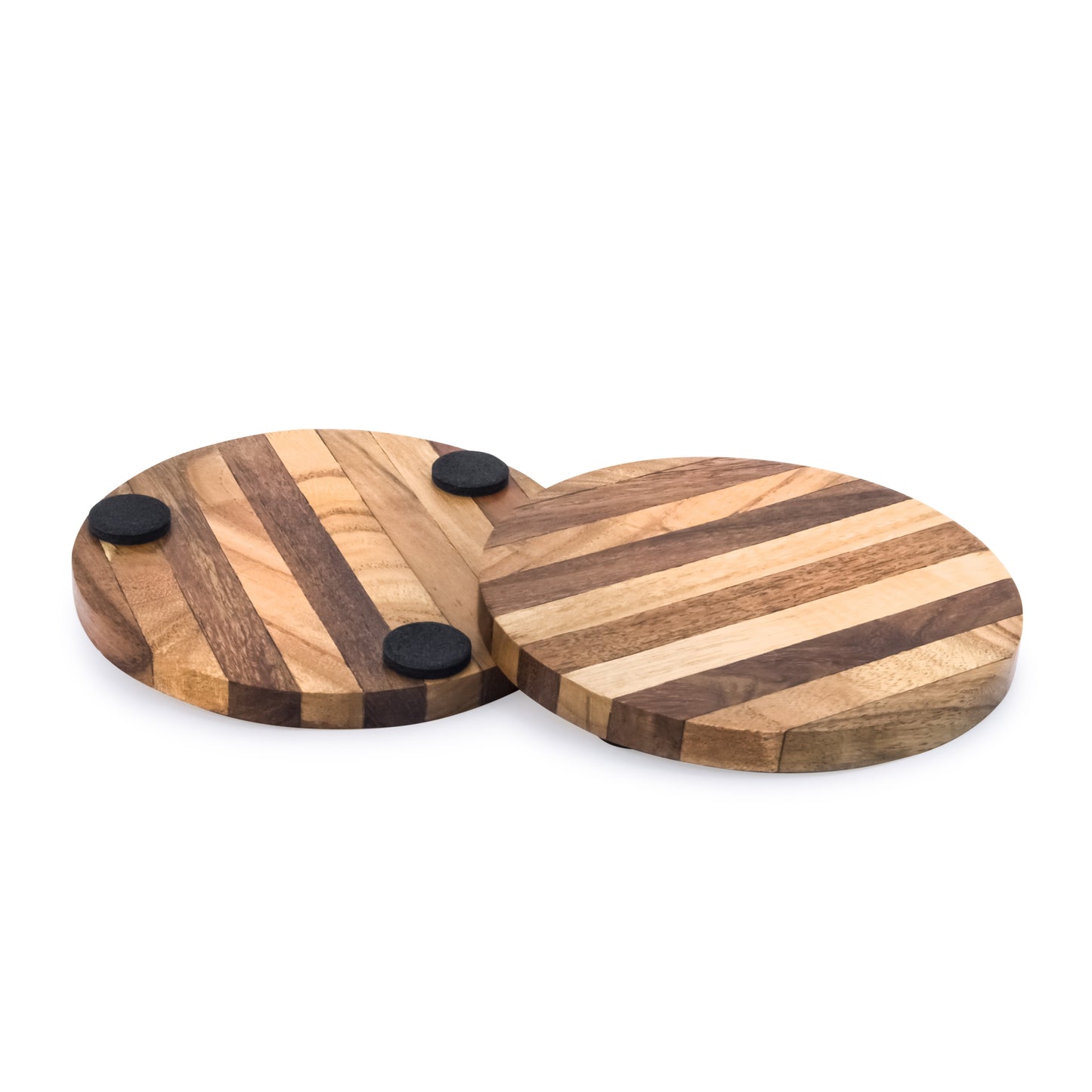 Mascot Hardware Knuckled 4 pieces Wood Coaster set