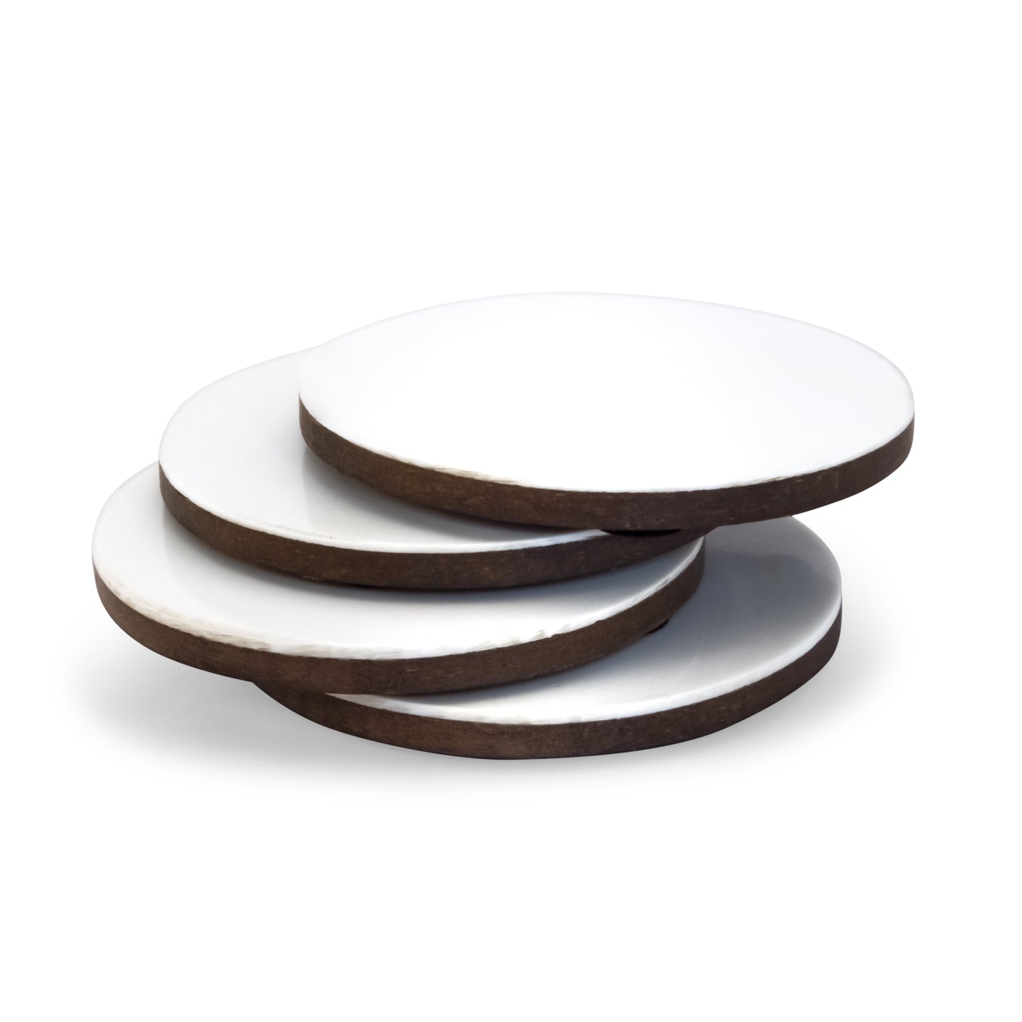 Mascot Hardware Brick Bond Cream Wooden Coaster Set of 4
