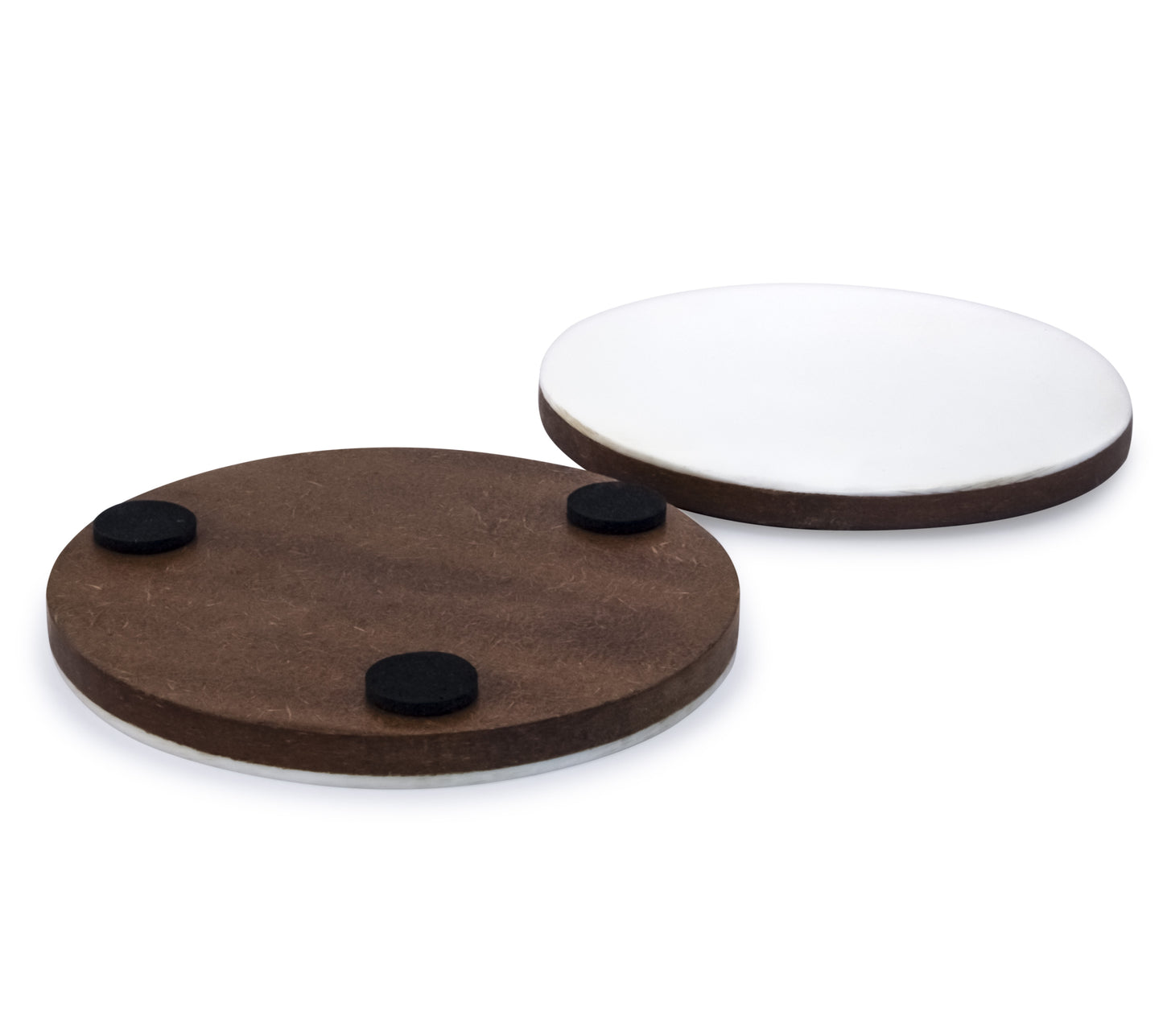 Mascot Hardware Brick Bond Cream Wooden Coaster Set of 4