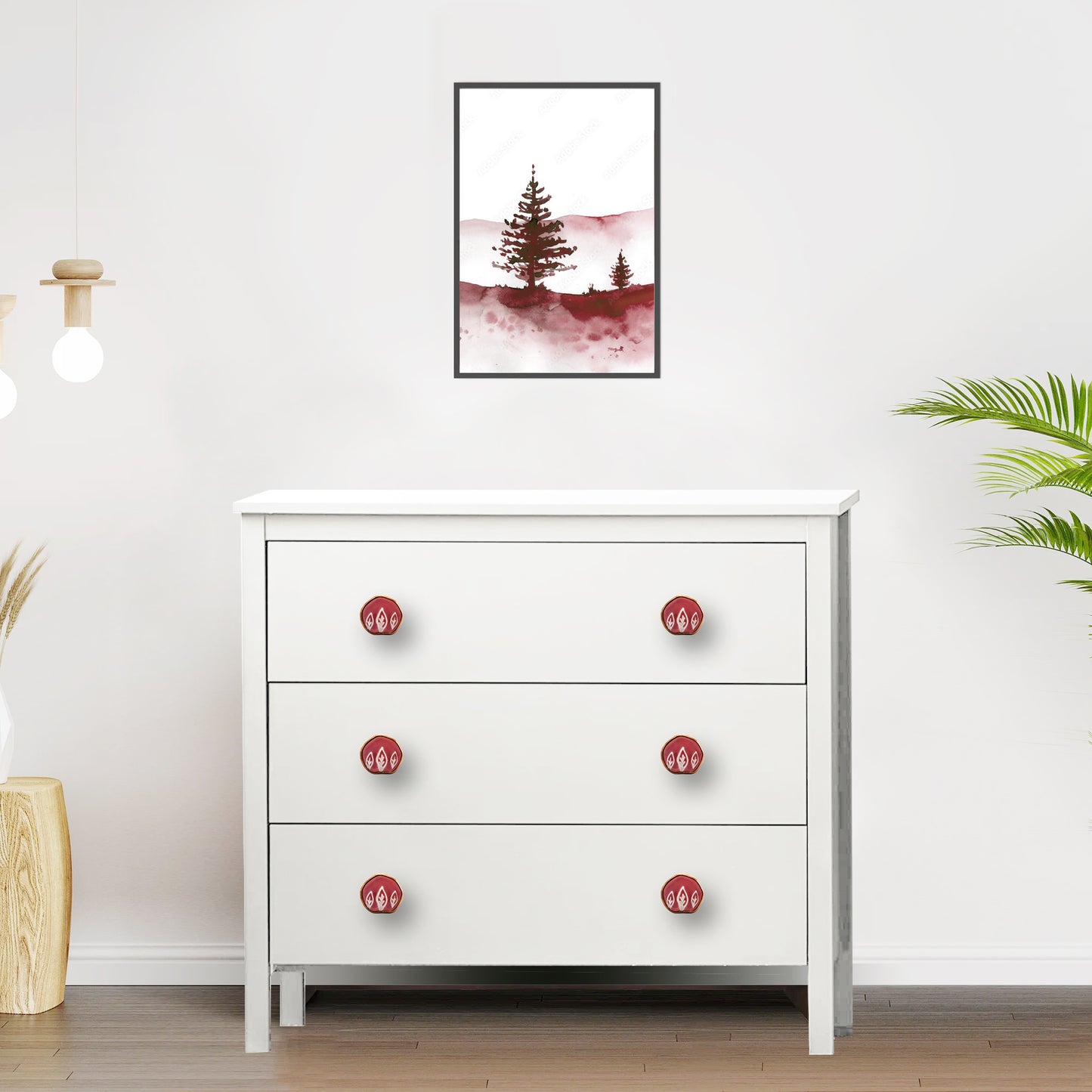 Mascot Hardware Tropical Leaves 1-2/3 in. Drawer Cabinet Knob (Pack of 10)