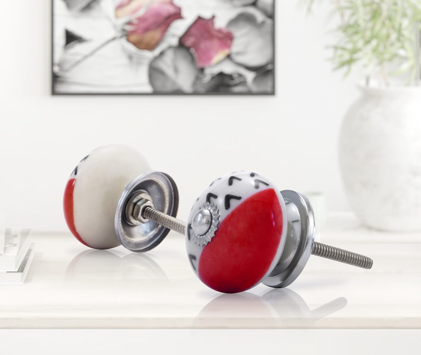 Mascot Hardware Scarlet 1-3/5 in. Pattern Drawer Cabinet Knob