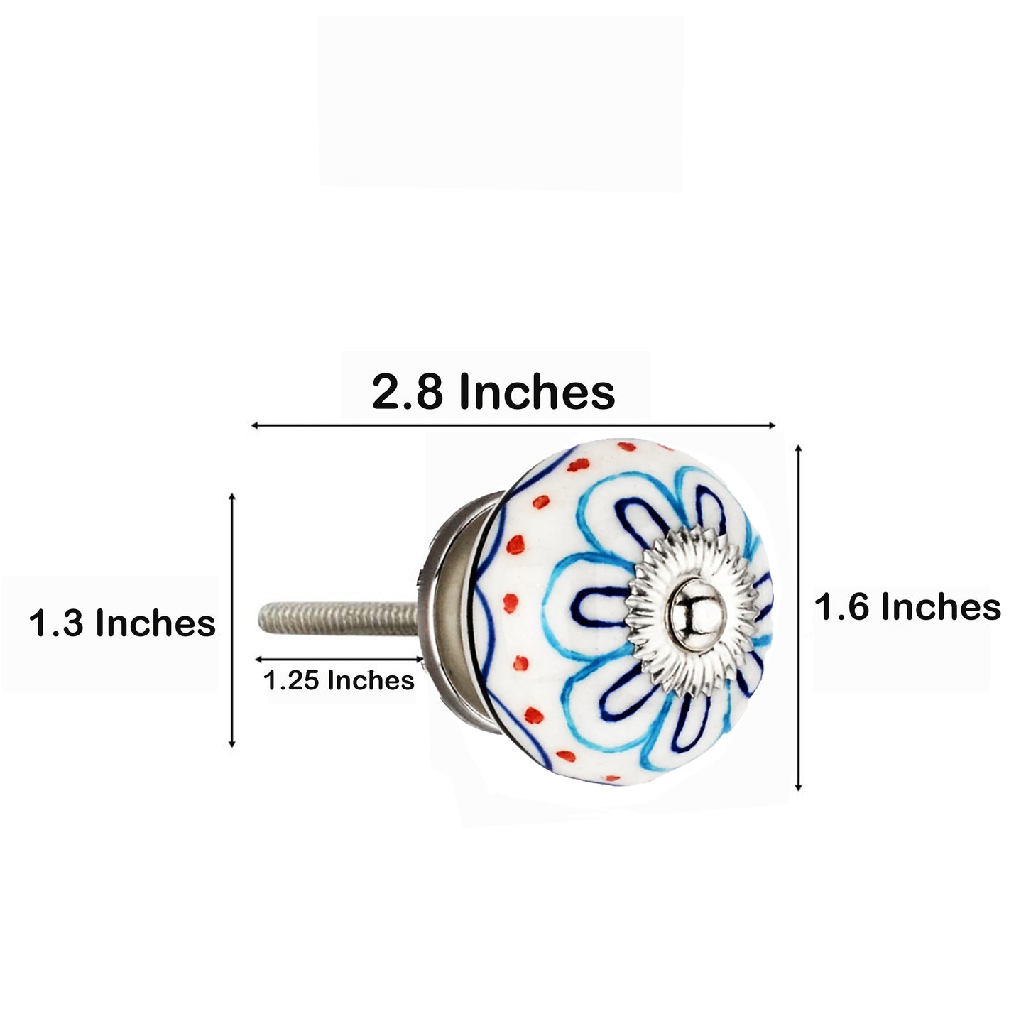 Mascot Hardware Enigma Flower 1-4/7 in. Round Cabinet Knob (Pack of 10)