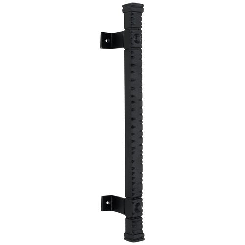 Long Offset 14 in. Black Door Pull Handle